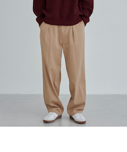 ウォッシュドストレッチワイドチノパンツ