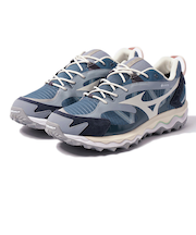 ミズノ（MIZUNO）カジュアルシューズ ウェーブムジンTL GTX ネイビーグレー D1GA221707 スニーカー スポーツ 防水 タウン 日常履き 雨