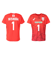 アシックス（ASICS）バレーボールウェア バレー応援Tシャツ 男子 日本代表 2025 西田 有志 2053A286.602