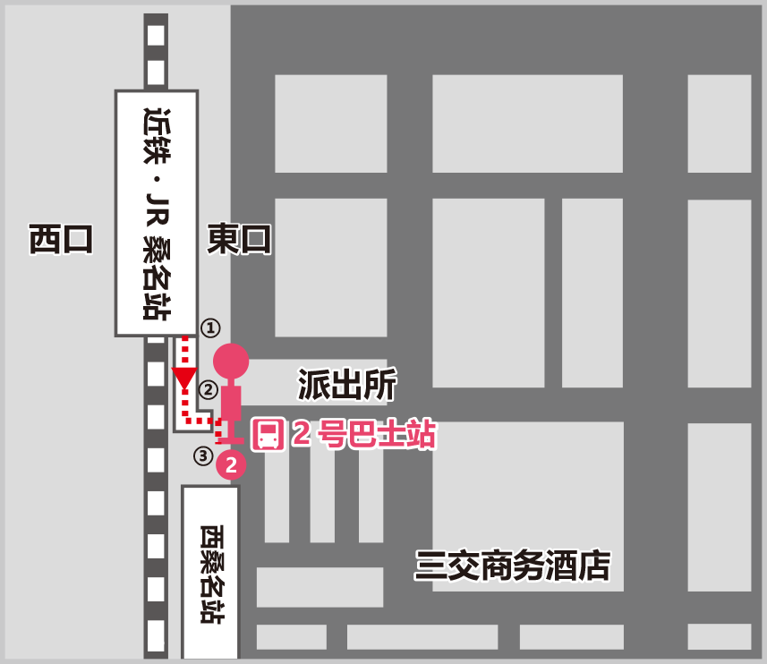 桑名站巴士乘车处