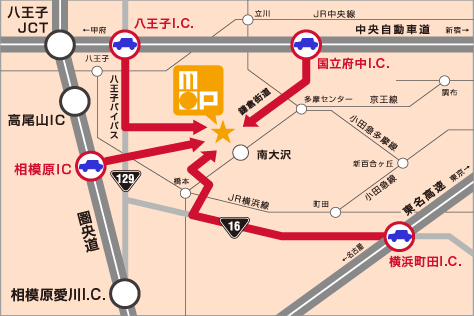 三井アウトレットパーク多摩南大沢地図